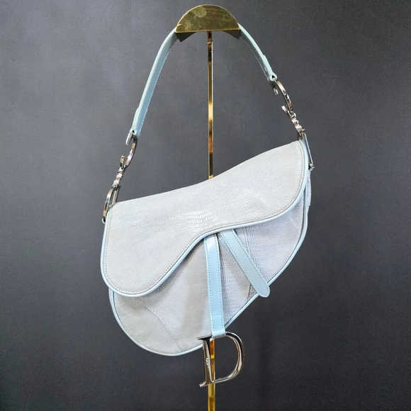 Dior Handbags - **SOLD** Dior Saddle Bag Lizard Print Embossed